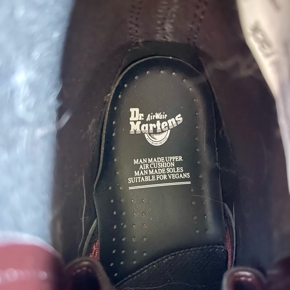 Dr. Martens Dark Cherry Red Vegan Boots - Picture 7 of 9